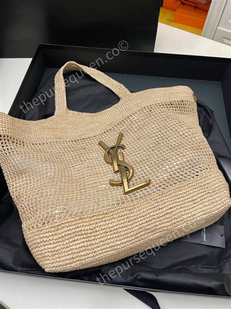 YSL Beach Bag Icare in Raffia: Unboxing and Review